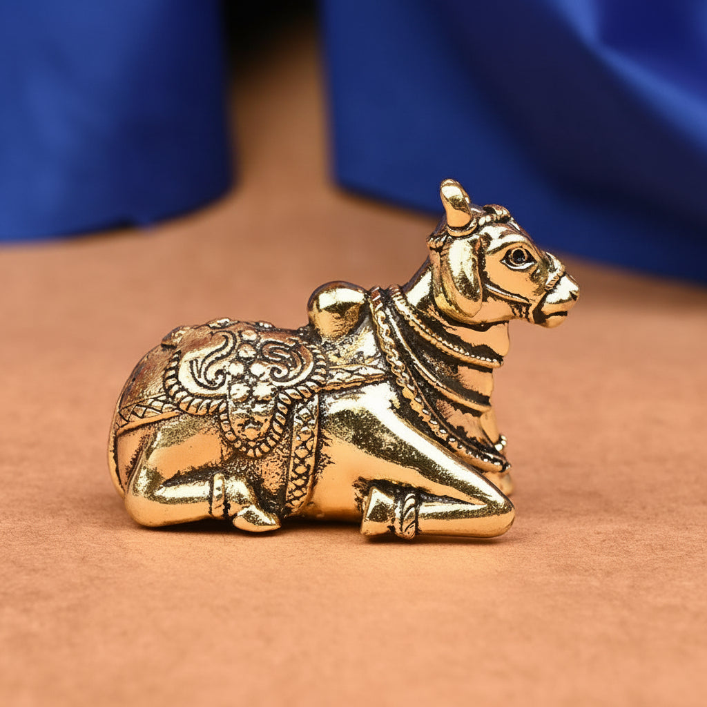 Nandi Shiva Vahan Ashtadhatu Idol-Large