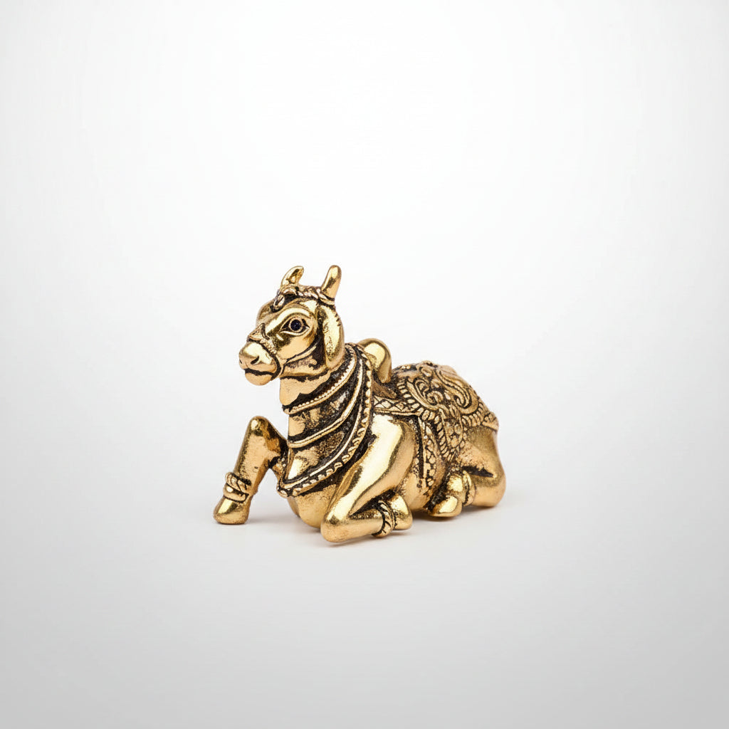 Nandi Shiva Vahan Ashtadhatu Idol – Small