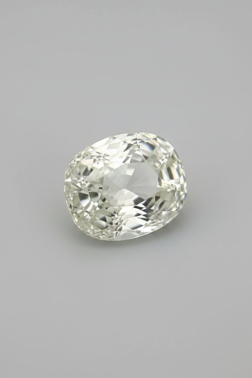 Natural White Sapphire Stone (Safed Pukhraj) – 3 Carat 