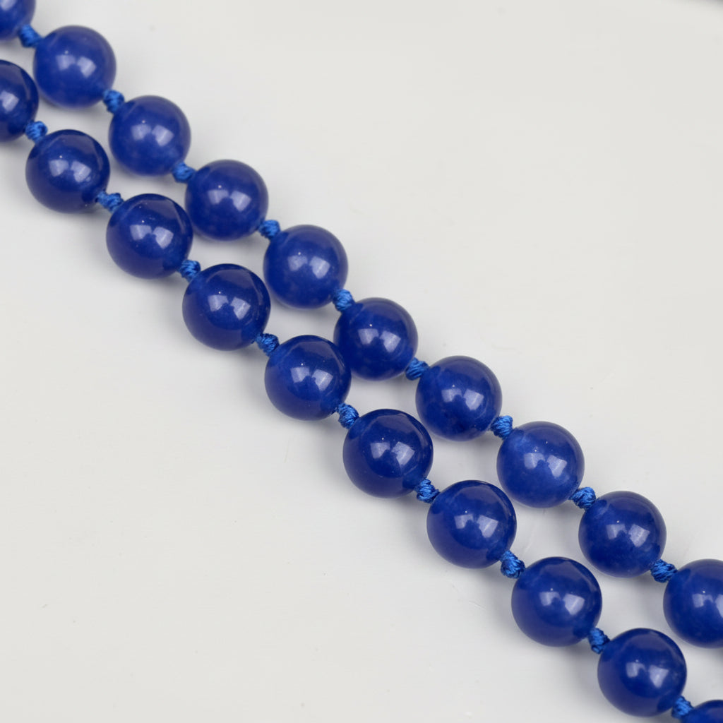 Natural Blue Jade Mala