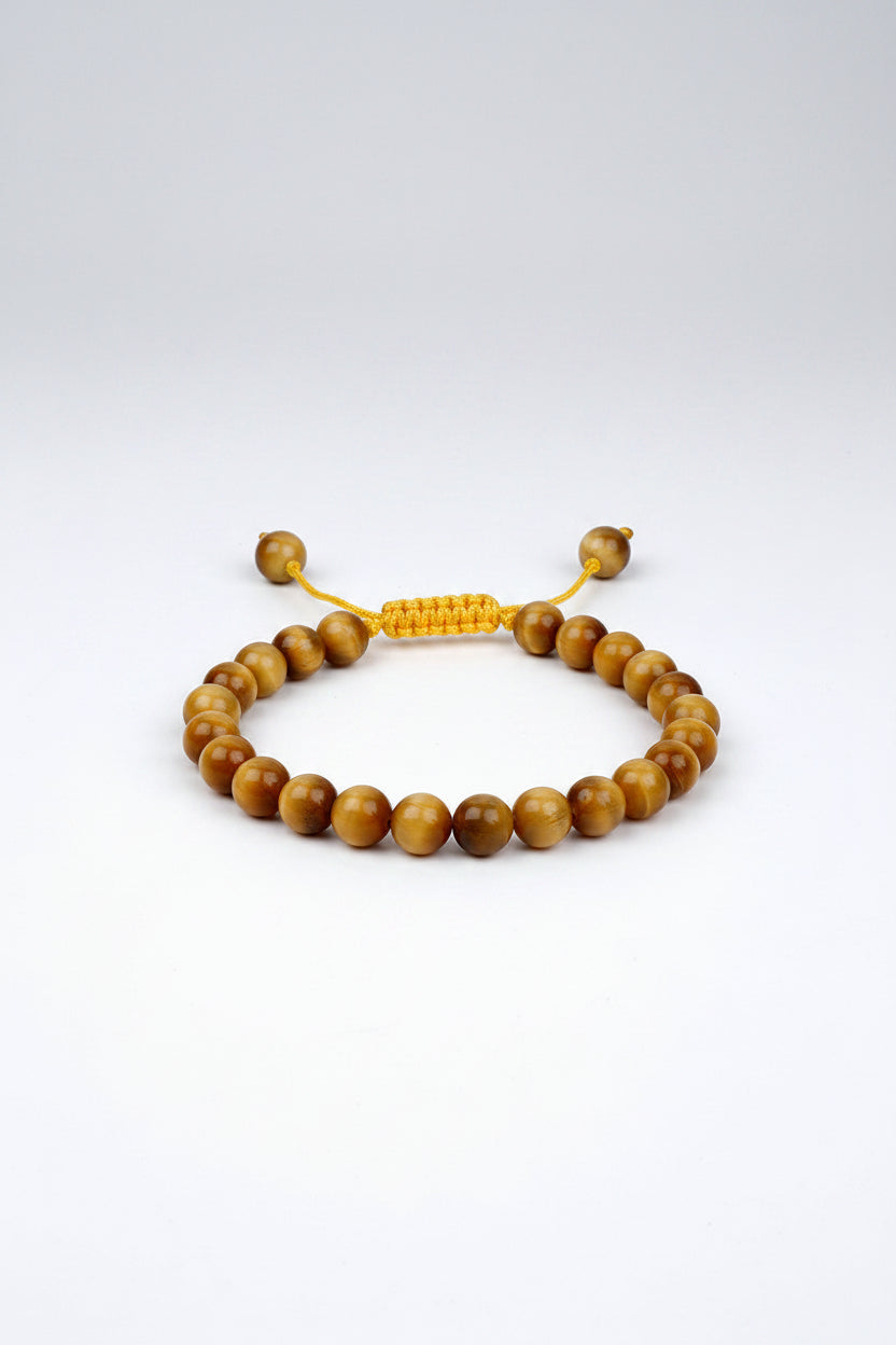 Natural Brown Cat's Eye Gemstone Bracelet – 8mm | Healing, Meditation & Positive Energy - ManiMonk