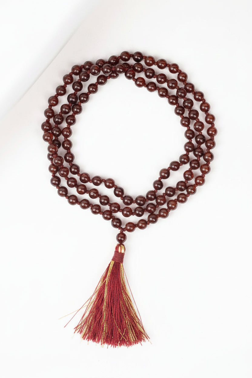 Natural Gomed Round Mala-8 mm-72 +1 Beads Gemstone - ManiMonk