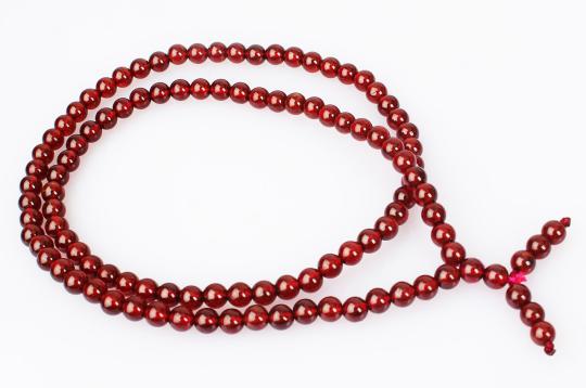 Natural Gomed Round Mala (5 mm)-109 Beads Gemstone - ManiMonk