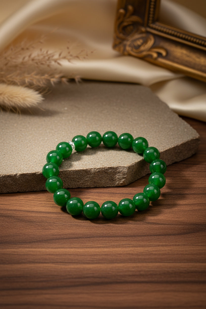 Natural Green Jade Bracelet