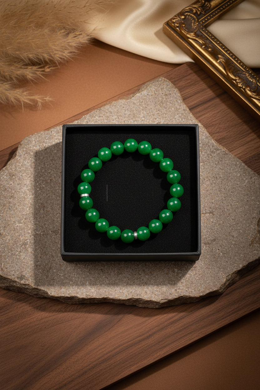 Natural Green Jade Bracelet