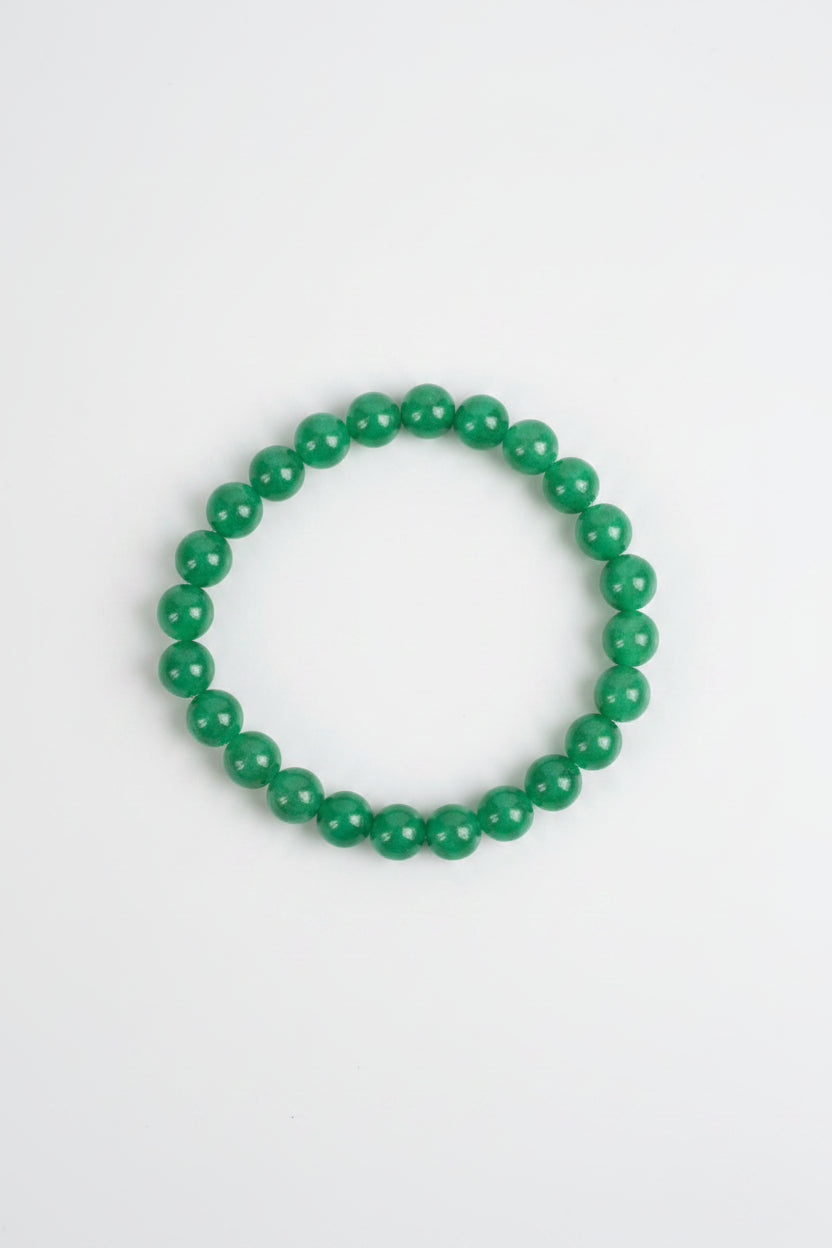Natural Green Jade Bracelet | 8mm Gemstone Bracelet for Healing, Meditation & Positive Energy - ManiMonk