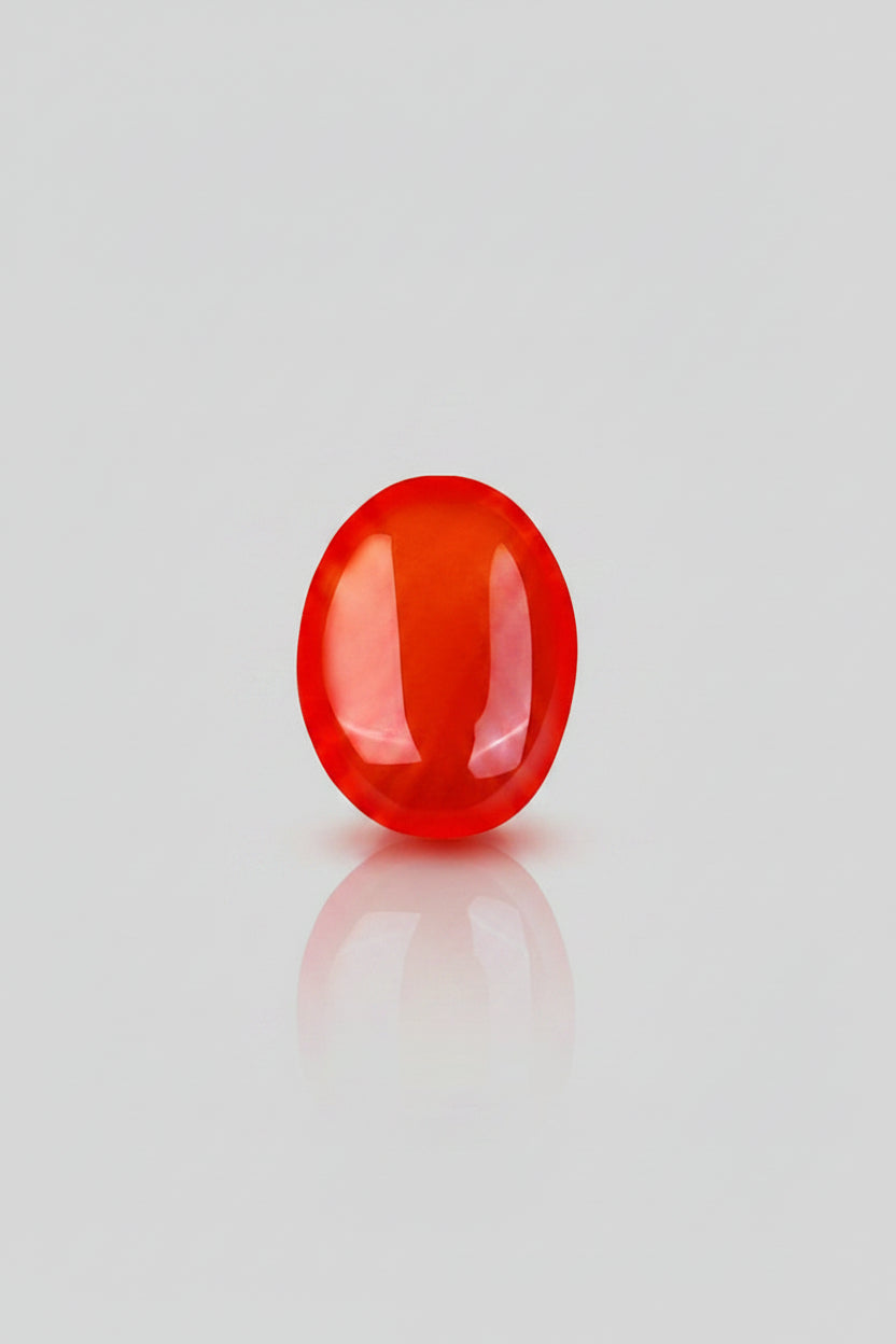 Natural Red Carnelian Stone – 6 Carat | Crystal for Courage & Vitality