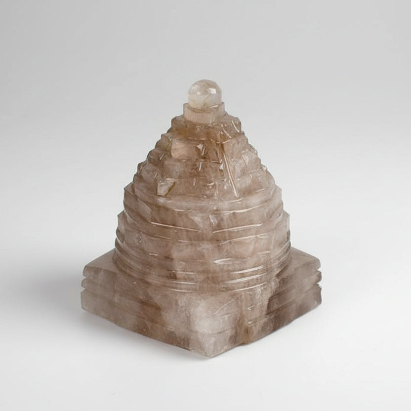 Natural Smoky Quartz Shree Yantra 165 gms