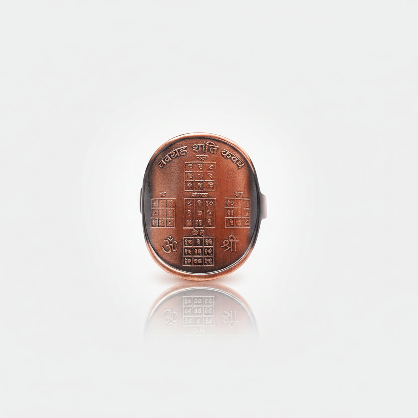 Navgraha Shanti Ring in Copper