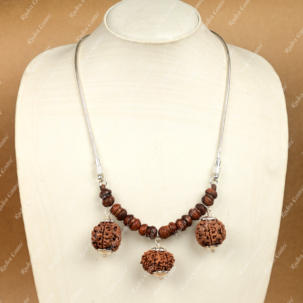 Wisdom Pendant-Nepal-Small-German Silver Caps x Thread