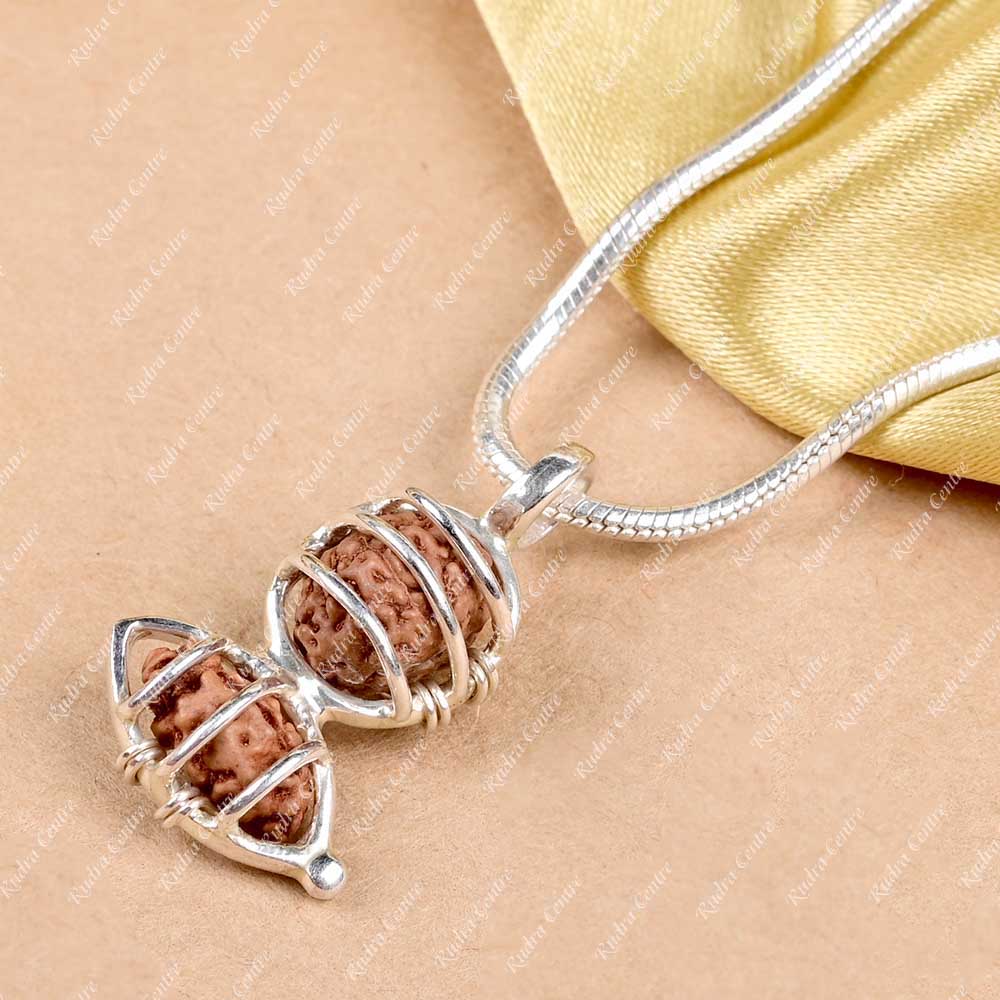 Cosmic Union Pendant-Regular-Silver Basket With Silver Link Chain