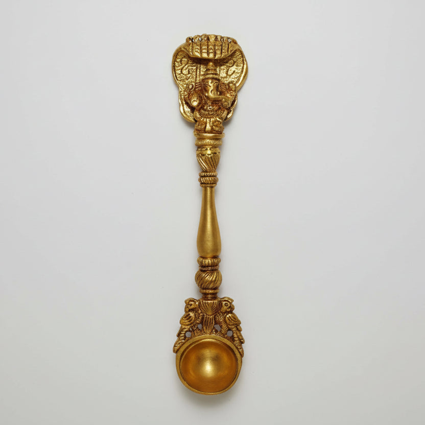 Ganesh Sheshnag Spoon In Brass