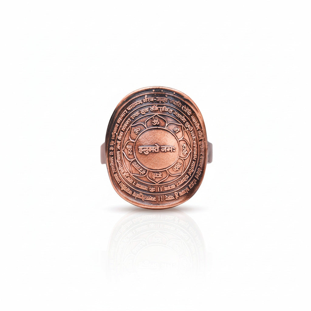 Panchmukhi Hanuman Yantra Ring in Copper