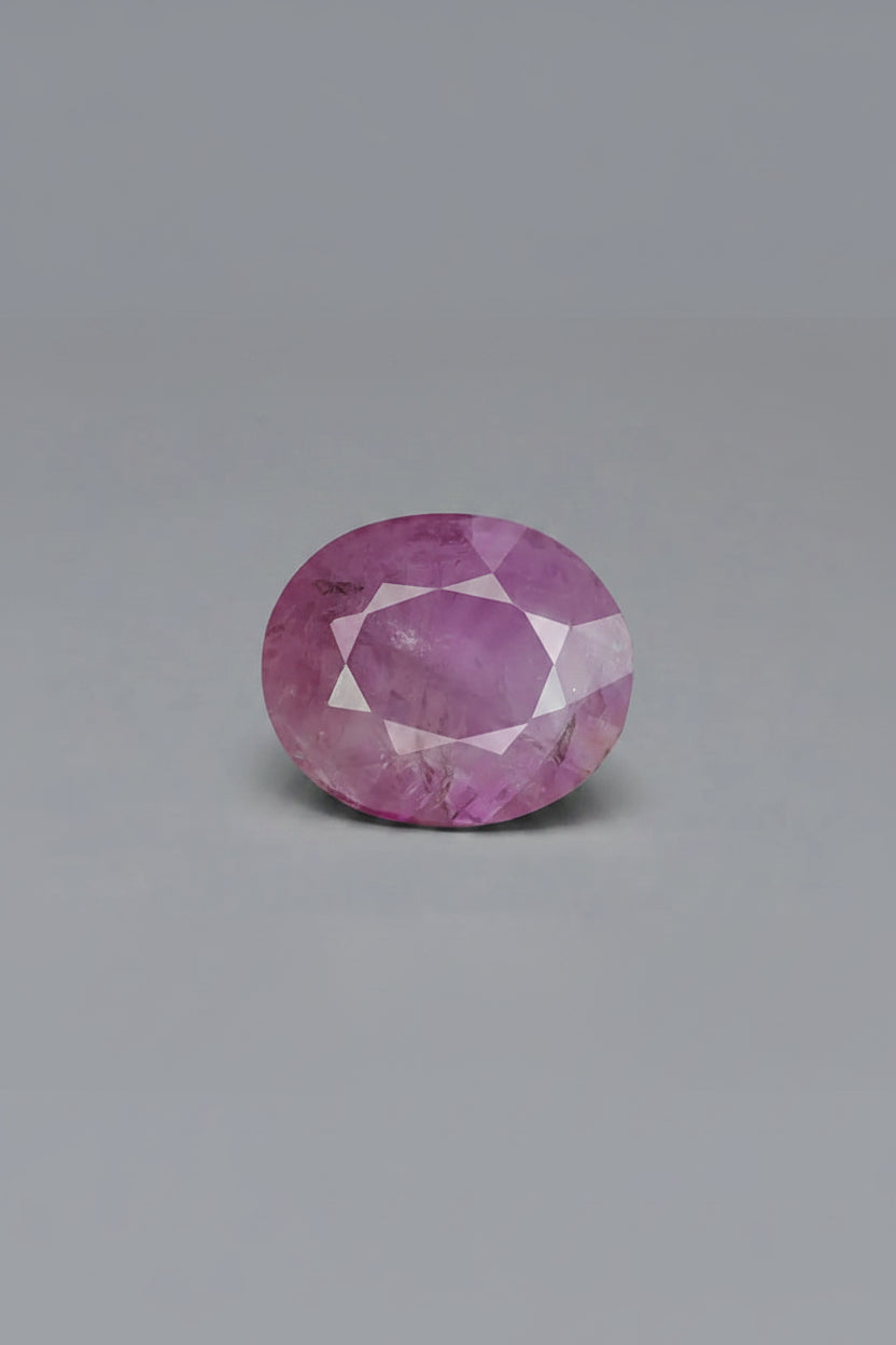 Pink Sapphire Stone 6 Carat 
