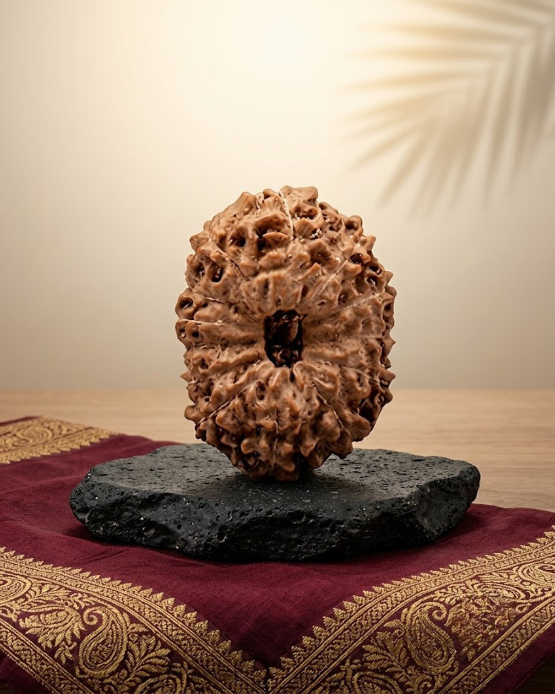 Premium Java Indonesian 13 Mukhi Rudraksha Bead - 19 mm Large - ManiMonk
