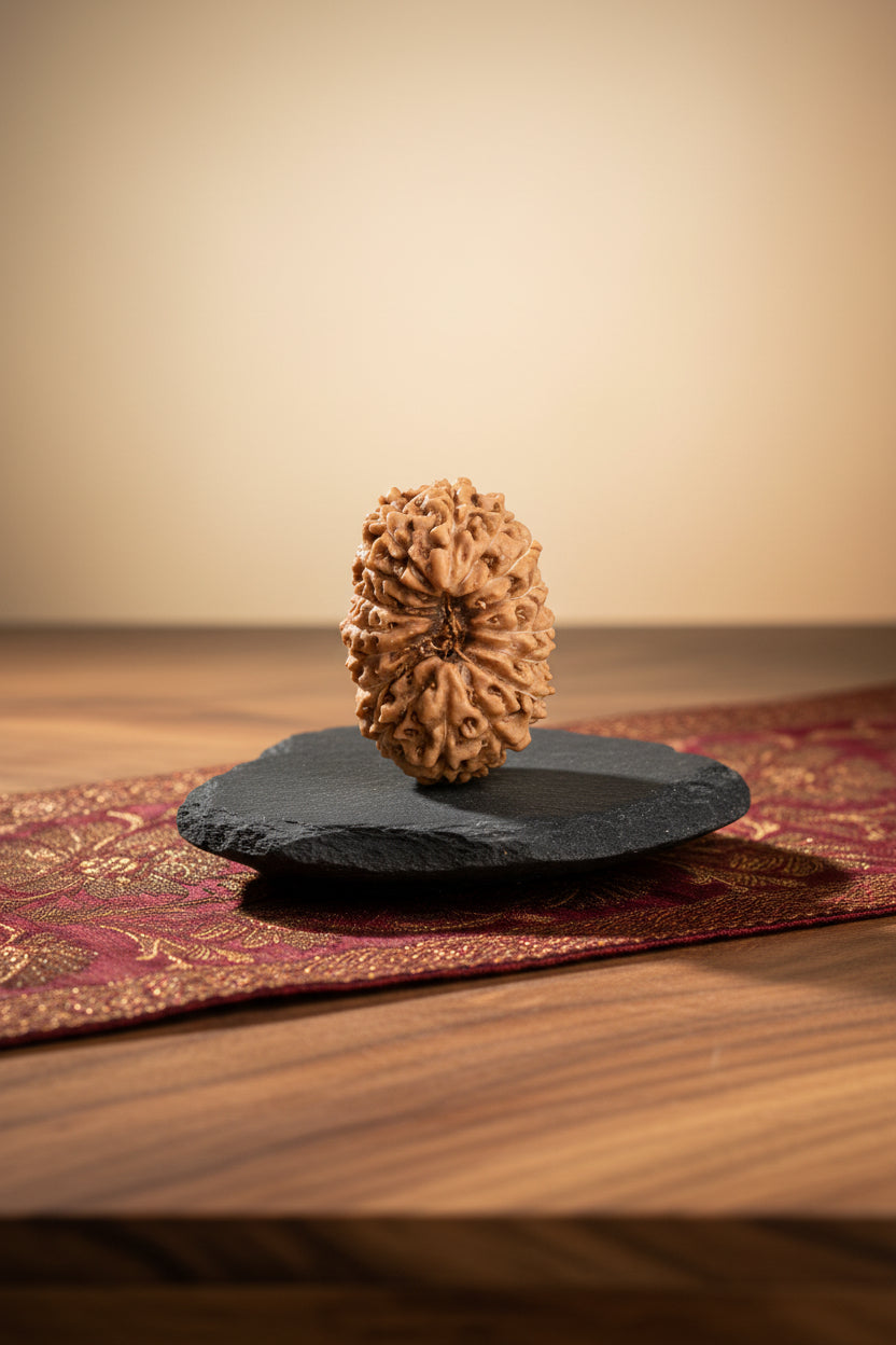 16 Mukhi Java Rudraksha Bead – 15 mm | Authentic Indonesian Origin - ManiMonk