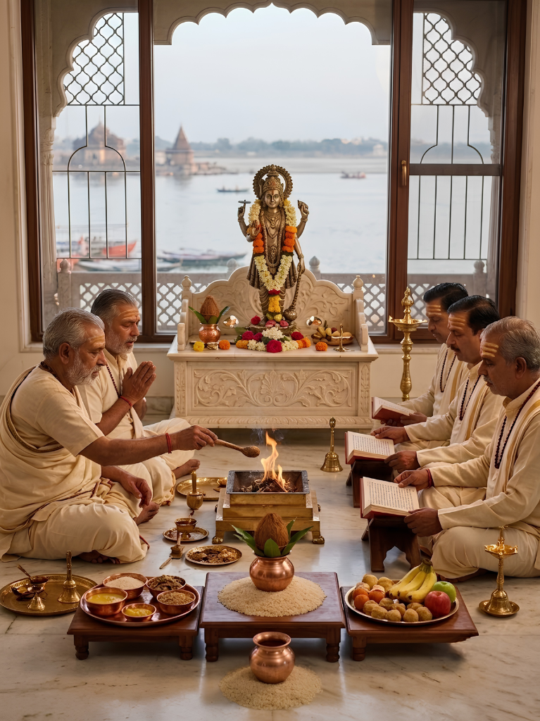 Pitru Dosh Nivaran Puja on Banks of River Ganga