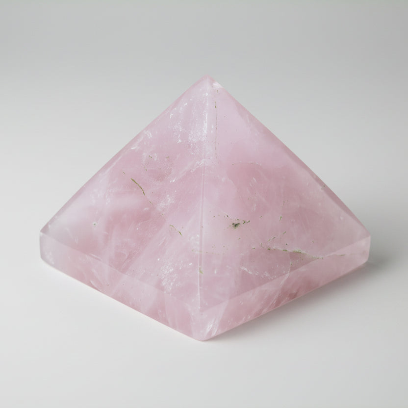 Pyramid in Rose Quartz - 420 gms