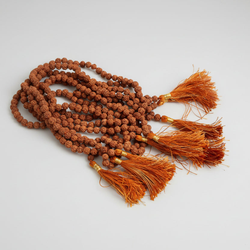 Rudraksha Mala Set Of 9 (5 mm)-With Knots