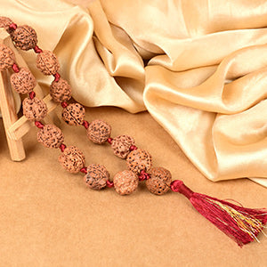 3 Mukhi Nepal Rudraksha Kantha Mala-Small