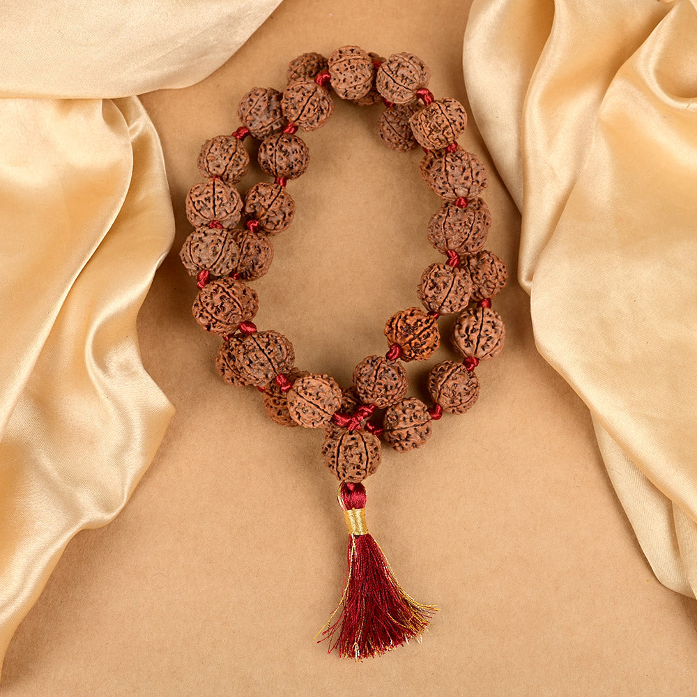 6 Mukhi Nepal Rudraksha Kantha Mala-Small