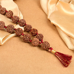 6 Mukhi Nepal Rudraksha Kantha Mala-Small