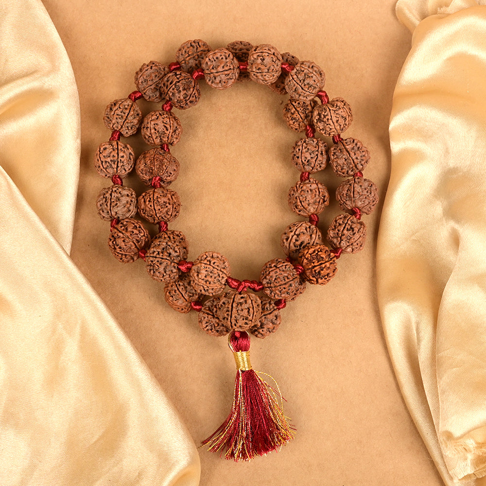 7 Mukhi Nepali Rudraksha Kantha Mala-Large