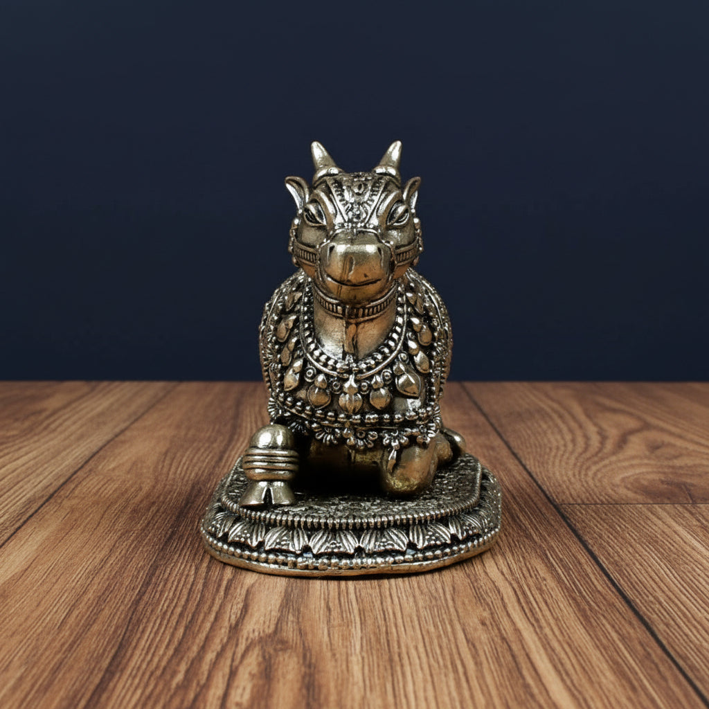 Nandi Shiv Vahan Ashtadhatu Idol