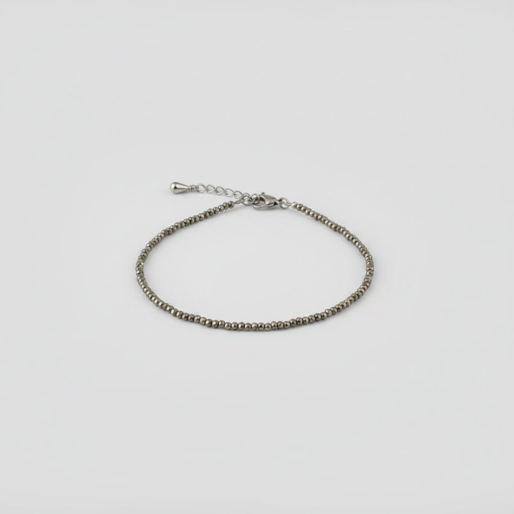 Raw Pyrite Anklet