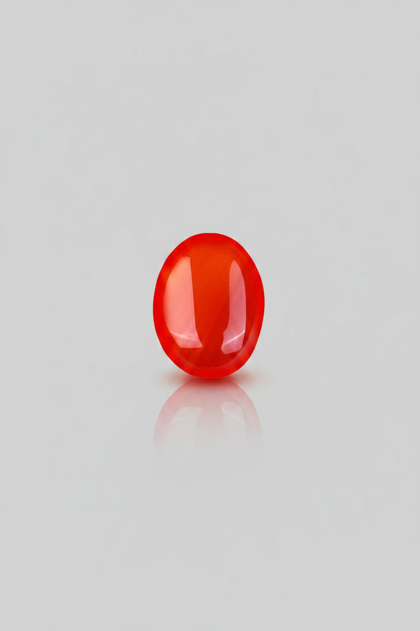 Red Carnelian Stone - 7 Carat Approx