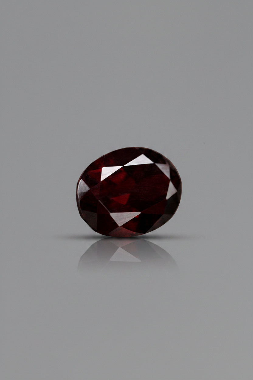 Red Garnet Stone - 3 Carat Approx