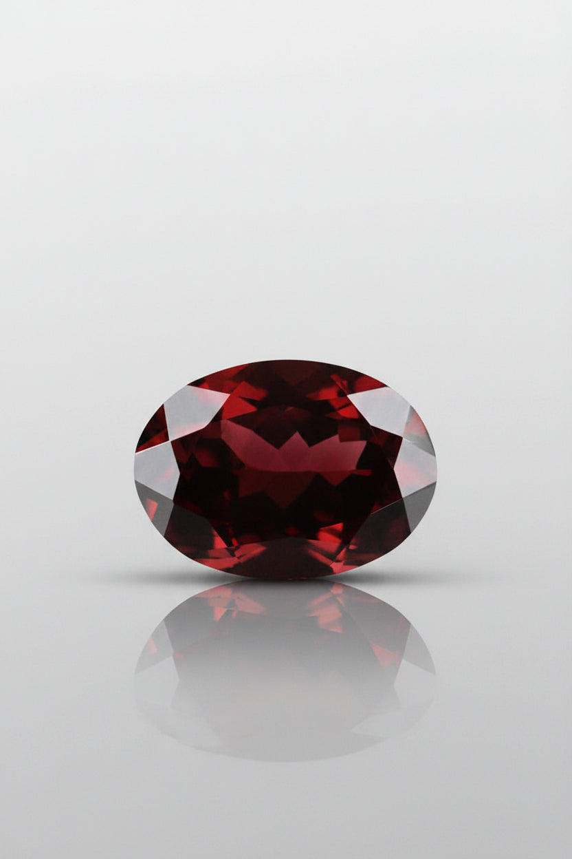 Red Garnet Stone - 6 Carat Approx