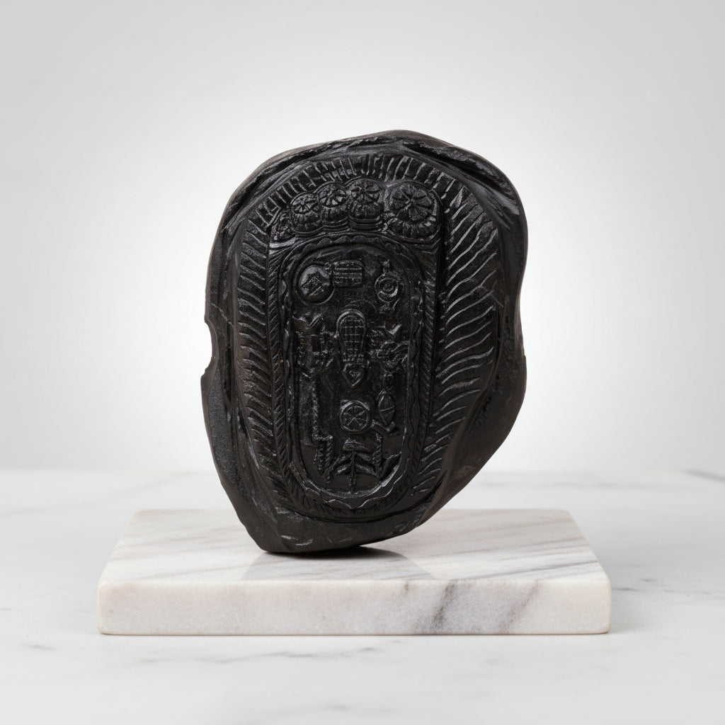 Vishnu Paduka Charan Shaligram Murti