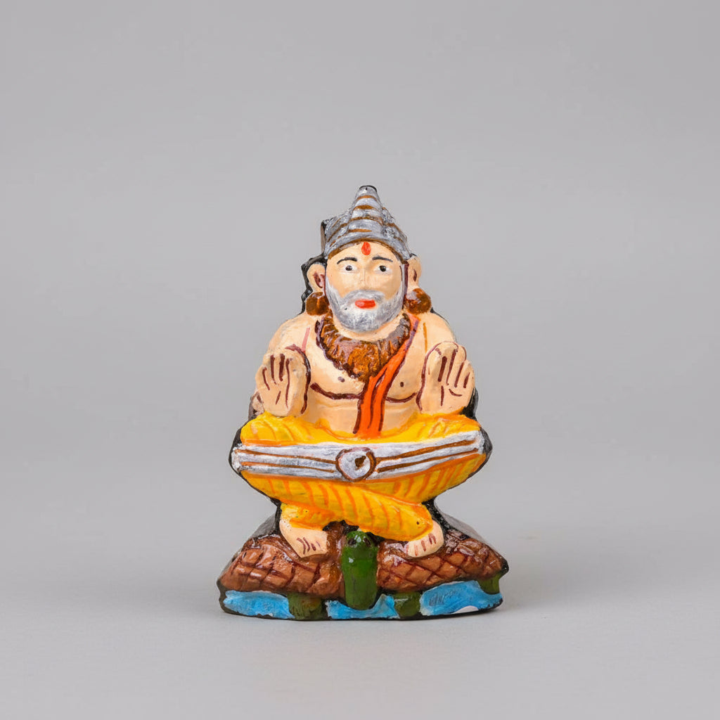 Vedvyas Shaligram Murti (Painted)