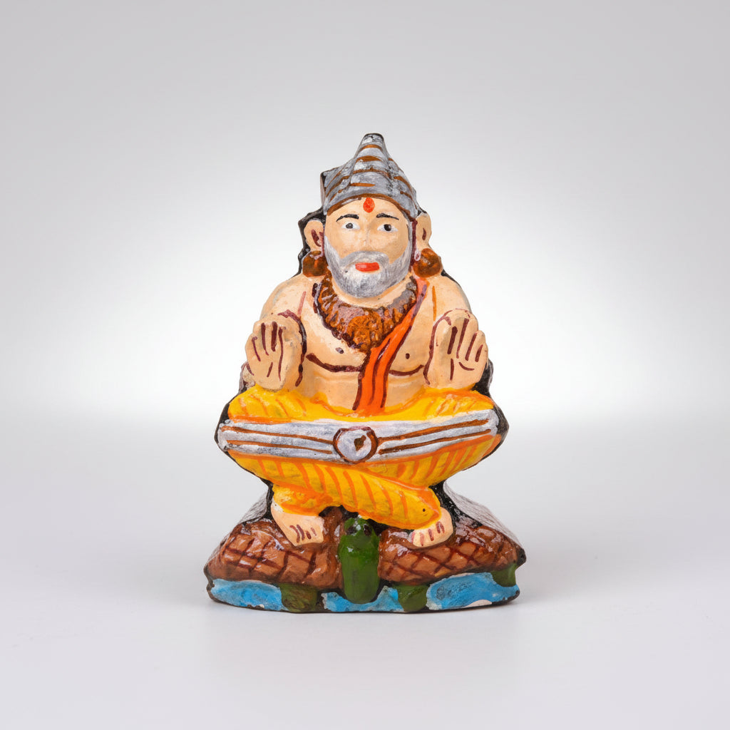 Vedvyas Shaligram Murti (Painted)