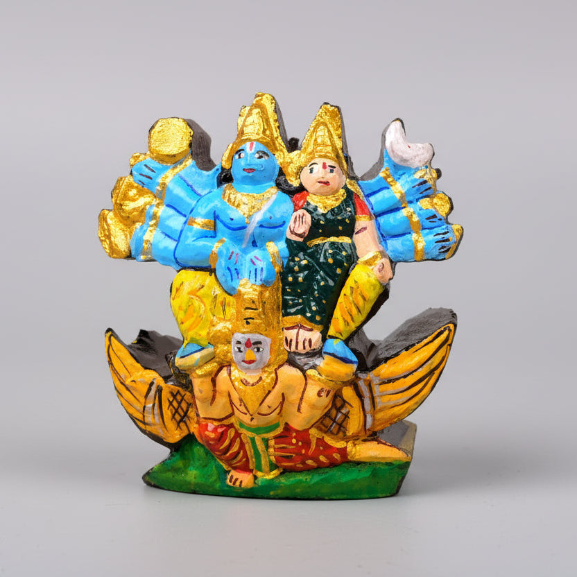 Shriman Narayan Shaligram Idol (Painted)