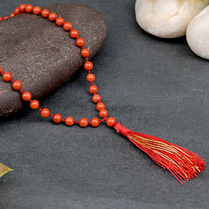 Red Coral Mala-5 mm