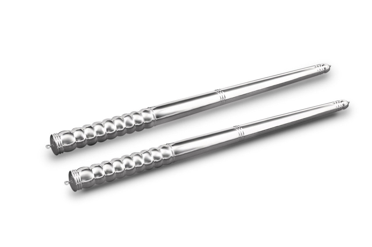 Dandiya Sticks in pure Silver-12 inches