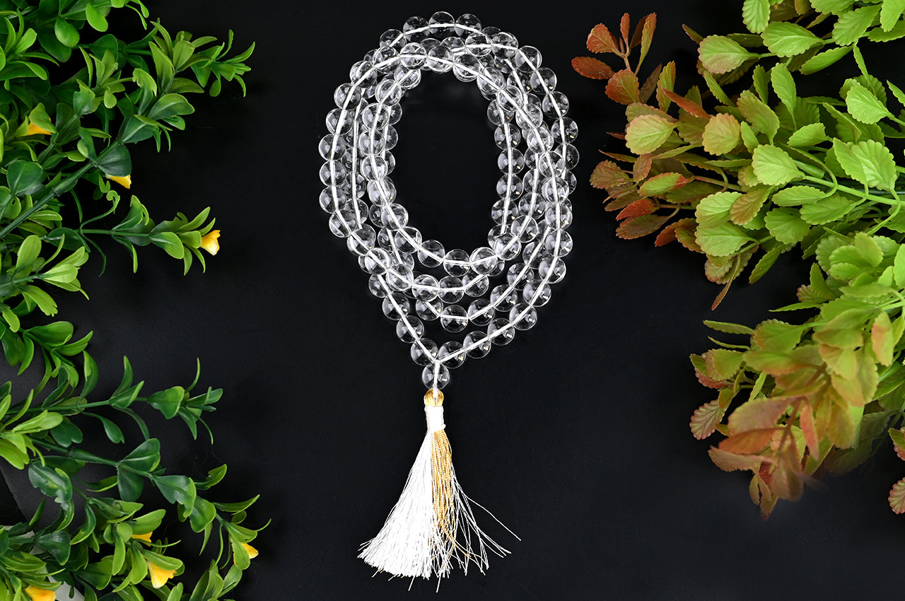 Plain Crystal Mala-10 mm