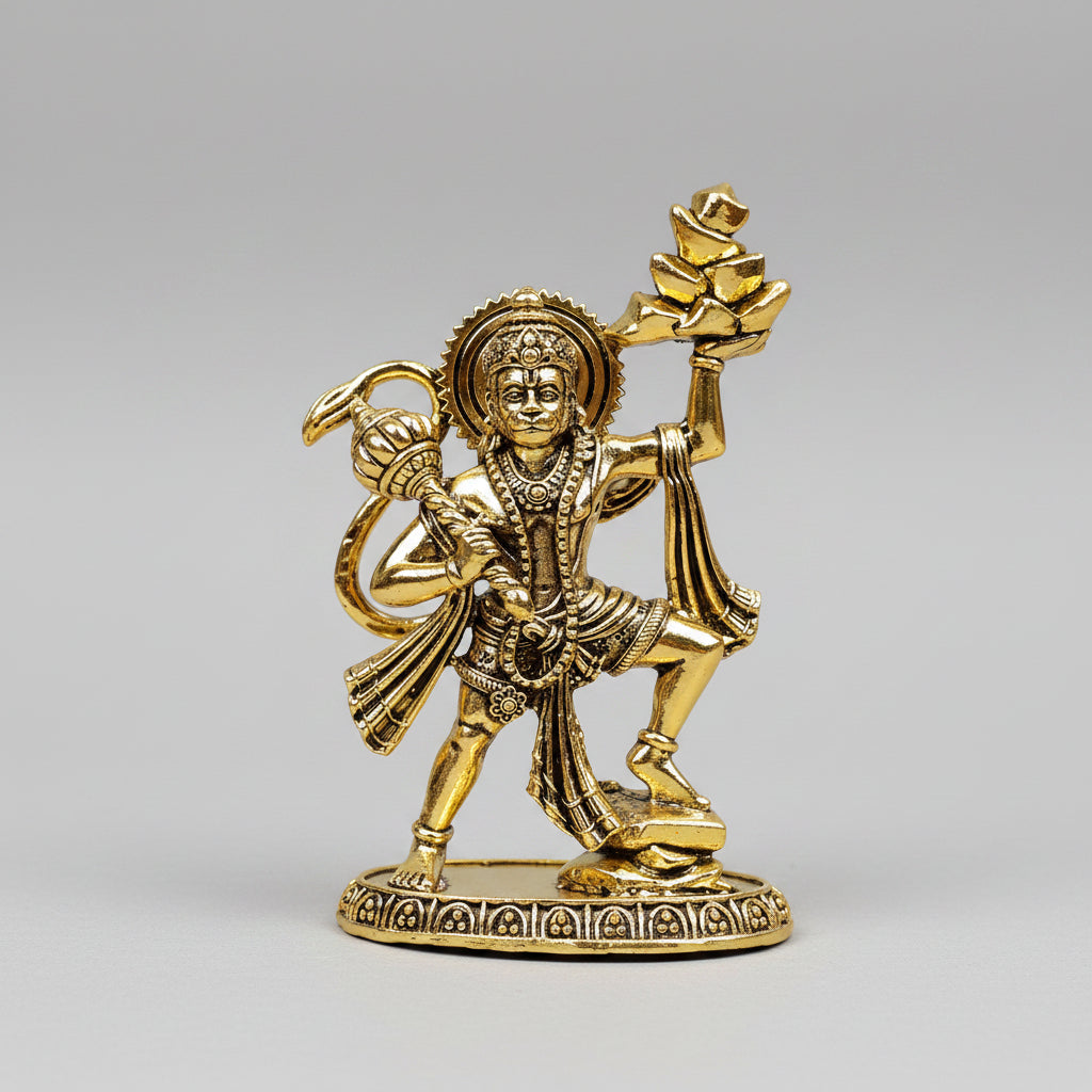 Sanjeevani Parvat Hanuman Ashtadhatu Idol 