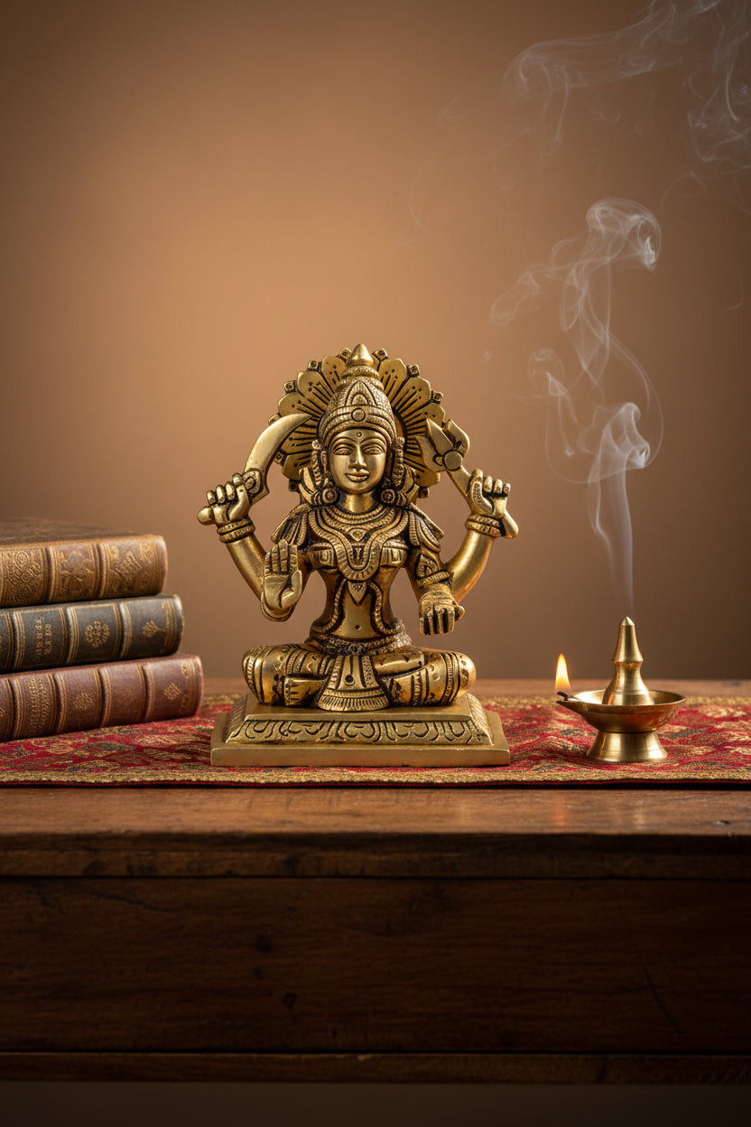 Santoshi Mata Brass Idol - ManiMonk