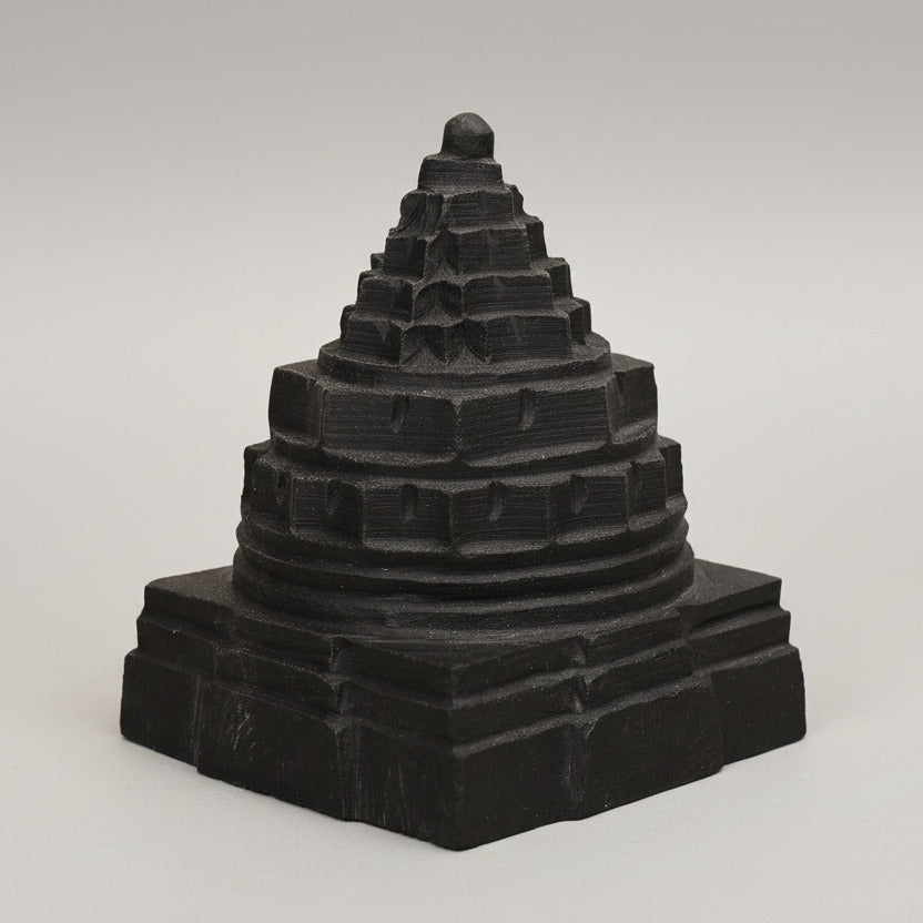 Shaligram Meru Shri Yantra - 390 gms