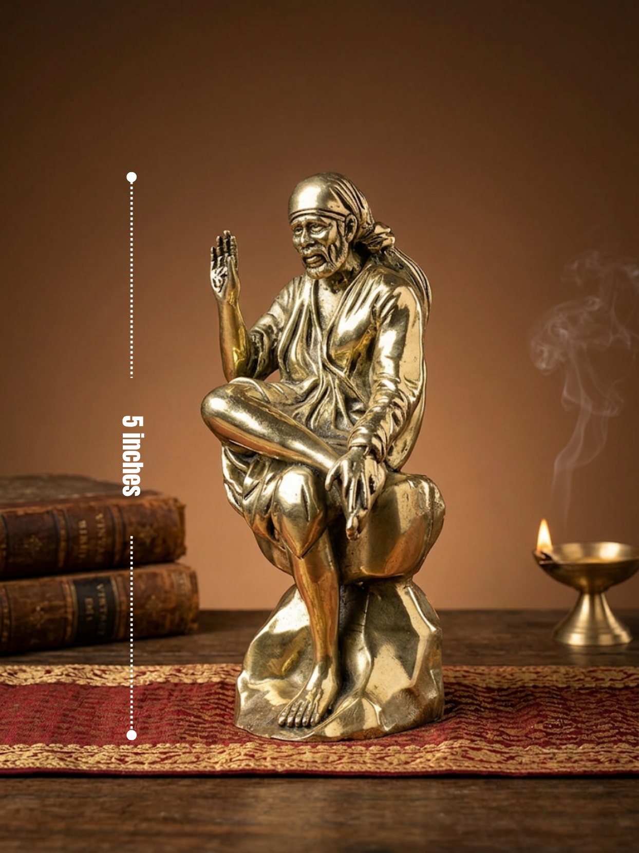 Shirdi Sai Baba Ashtadhatu Idol – Sacred 8-Metal Murti | ManiMonk - ManiMonk