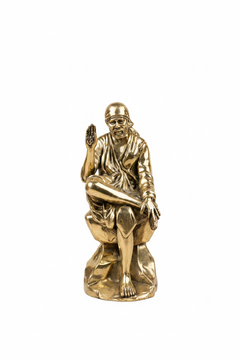 Shirdi Sai Baba Ashtadhatu Idol – Sacred 8-Metal Murti | ManiMonk - ManiMonk
