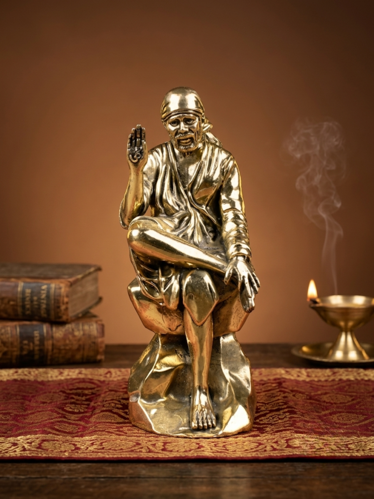 Shirdi Sai Baba Ashtadhatu Idol – Sacred 8-Metal Murti | ManiMonk - ManiMonk