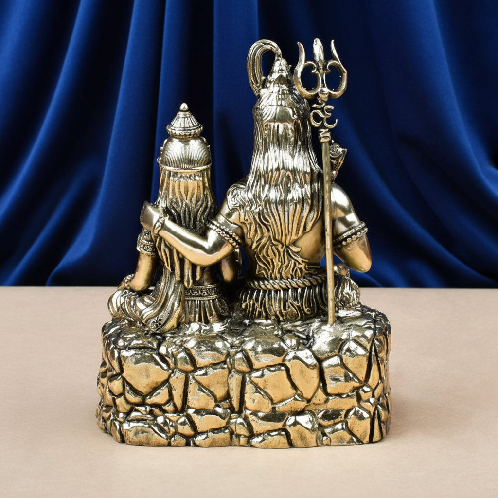 Shiva Parvati Ashtadhatu Idol