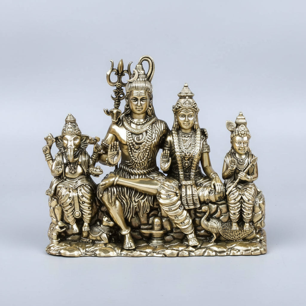 Shiva Parivar Ashtadhatu Idol 