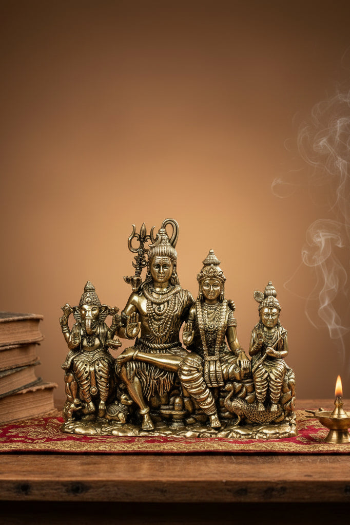 shiva-parivar-ashtadhatu-idol
