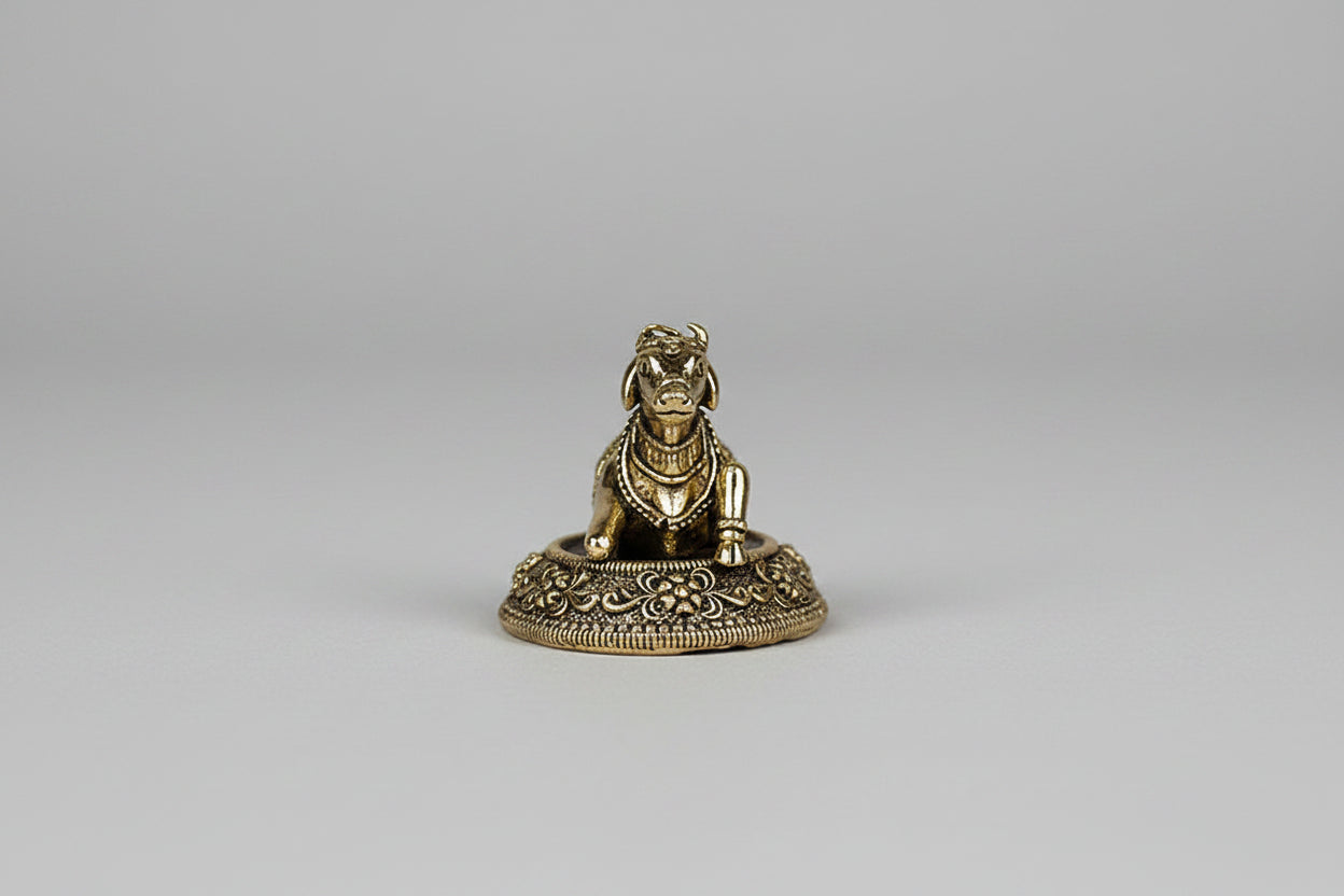 Shiva Vahan Nandi Ashtadhatu Idol