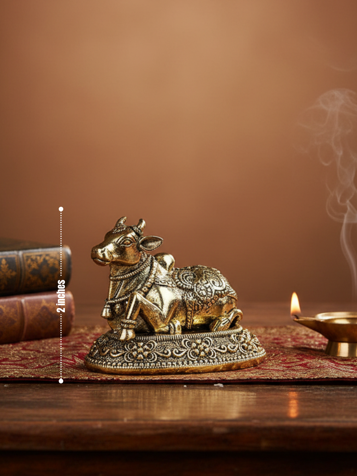 Shiva Vahan Nandi Ashtadhatu Idol Energised Sacred Bull of Lord Shiva